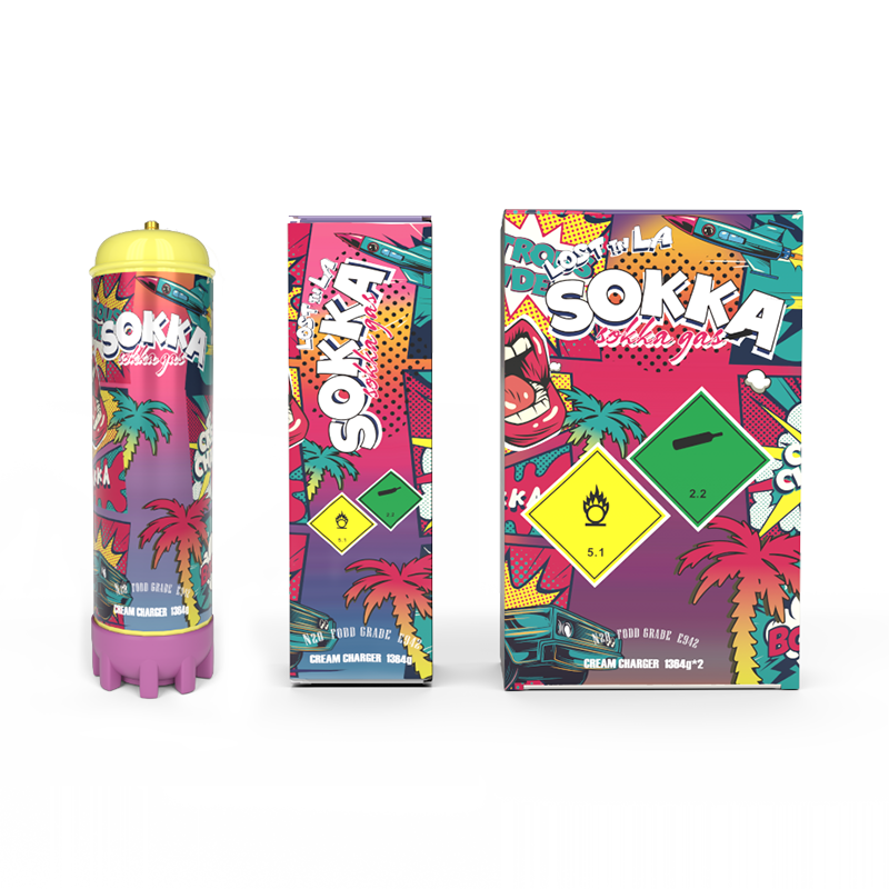 Sokka 2.2L N2O Whipped Cream Charger Steel Tanks